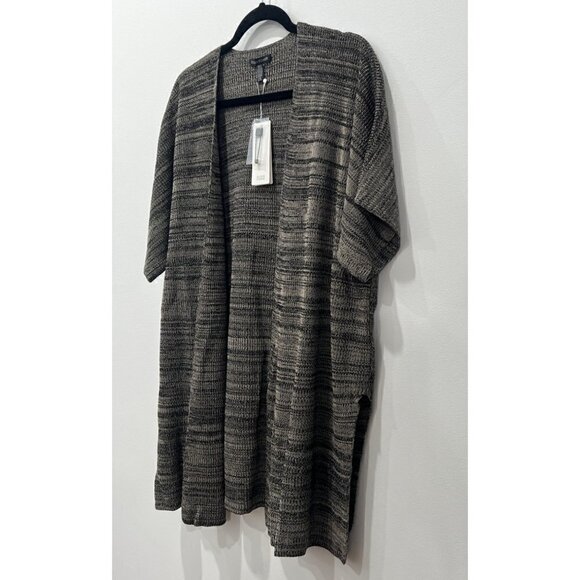 NWT Eileen Fisher Sleek Size L/XL Tencel Knit Kimono Cardigan Sweater MSRP $298 - Picture 4 of 11